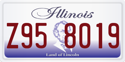 IL license plate Z958019