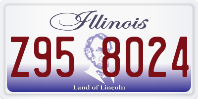 IL license plate Z958024