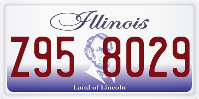 IL license plate Z958029