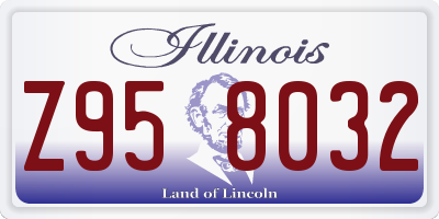 IL license plate Z958032