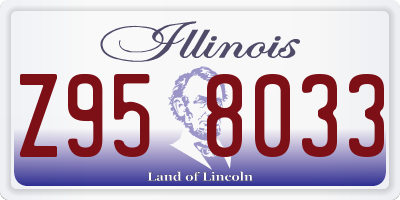 IL license plate Z958033