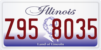 IL license plate Z958035