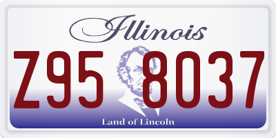 IL license plate Z958037