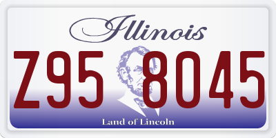 IL license plate Z958045