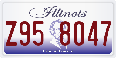 IL license plate Z958047