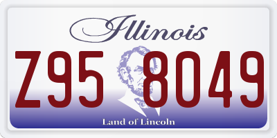 IL license plate Z958049
