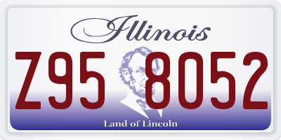 IL license plate Z958052