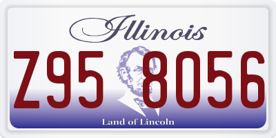 IL license plate Z958056