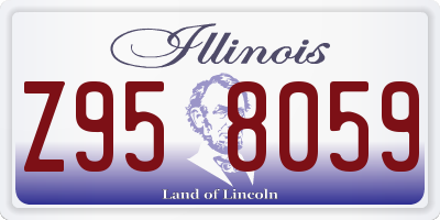 IL license plate Z958059