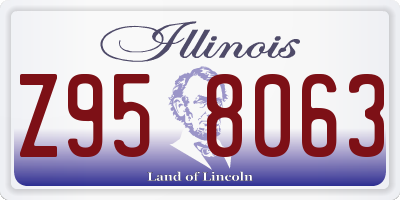 IL license plate Z958063