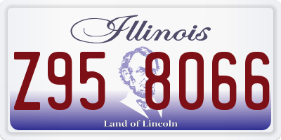 IL license plate Z958066