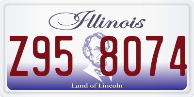 IL license plate Z958074