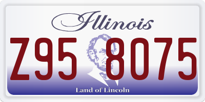 IL license plate Z958075
