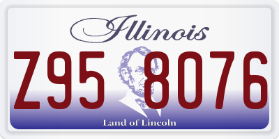 IL license plate Z958076
