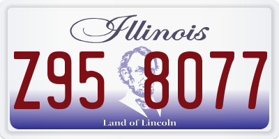 IL license plate Z958077