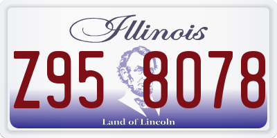 IL license plate Z958078