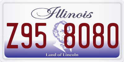 IL license plate Z958080