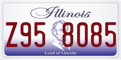 IL license plate Z958085