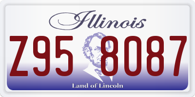 IL license plate Z958087