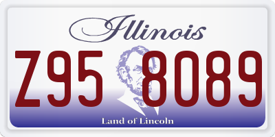IL license plate Z958089