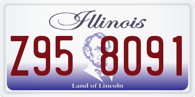 IL license plate Z958091