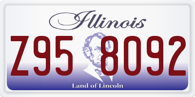 IL license plate Z958092