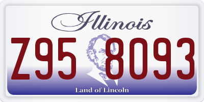 IL license plate Z958093