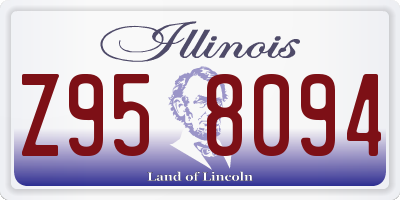 IL license plate Z958094