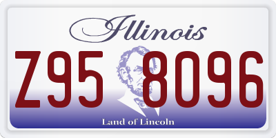 IL license plate Z958096