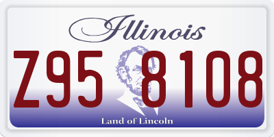 IL license plate Z958108