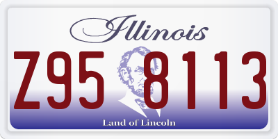 IL license plate Z958113
