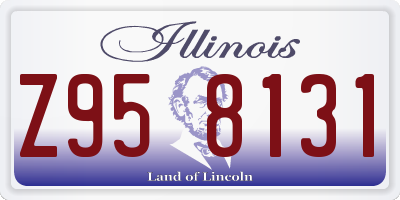 IL license plate Z958131