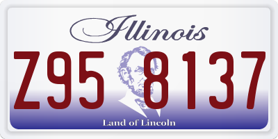 IL license plate Z958137