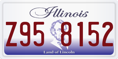 IL license plate Z958152