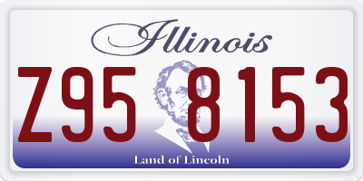 IL license plate Z958153