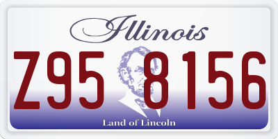 IL license plate Z958156