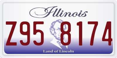 IL license plate Z958174