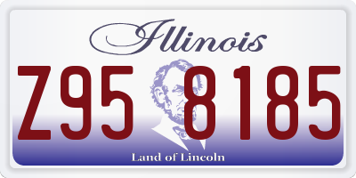 IL license plate Z958185