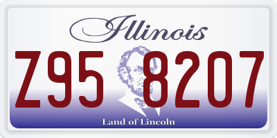 IL license plate Z958207