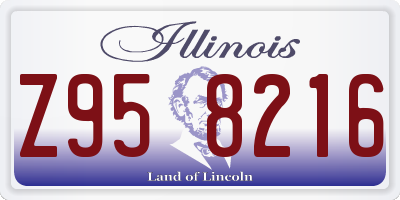 IL license plate Z958216