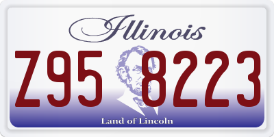 IL license plate Z958223