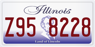 IL license plate Z958228