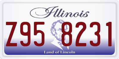IL license plate Z958231