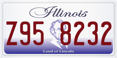 IL license plate Z958232