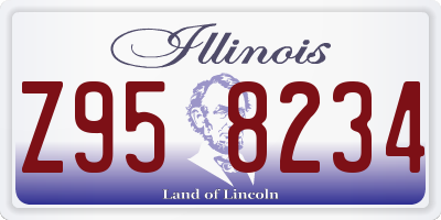IL license plate Z958234