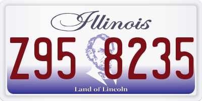 IL license plate Z958235