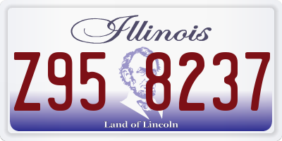IL license plate Z958237