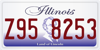 IL license plate Z958253