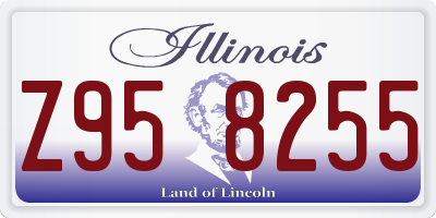 IL license plate Z958255