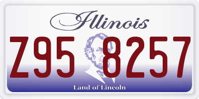 IL license plate Z958257